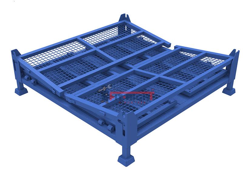 Collapsible-Cage-Bin-Collapsing-Stage-4